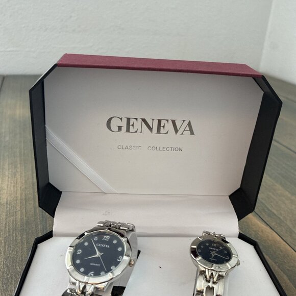 Geneva Wrist Watch His/Hers Quartz Stainless Steel - MSRP $149.99 (D9) - Picture 4 of 7